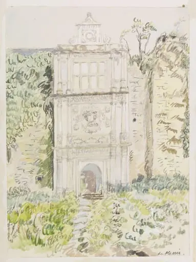 Gateway, Beaupre, Glamorganshire, by H. E. Du Plessis