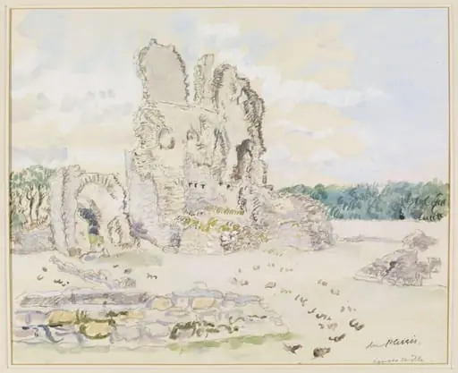 Ogmore Castle, Glamorganshire, by H. E. Du Plessis