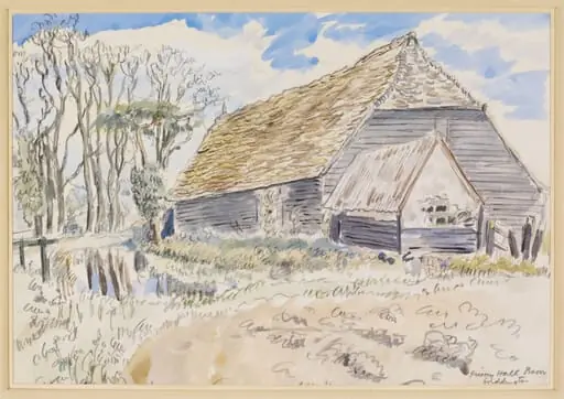 Prior's Hall Barn, Widdington, by H. E. Du Plessis