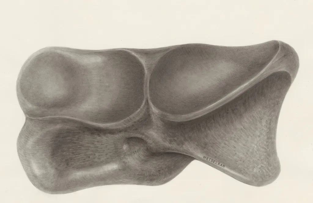 Foot bone, by H.G, Wetselaar, 1970