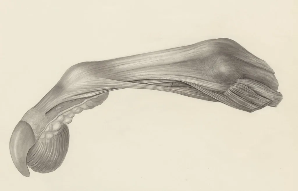 Muscular tissue of the finger of a rhesus macaque, by H.G, Wetselaar, 1970