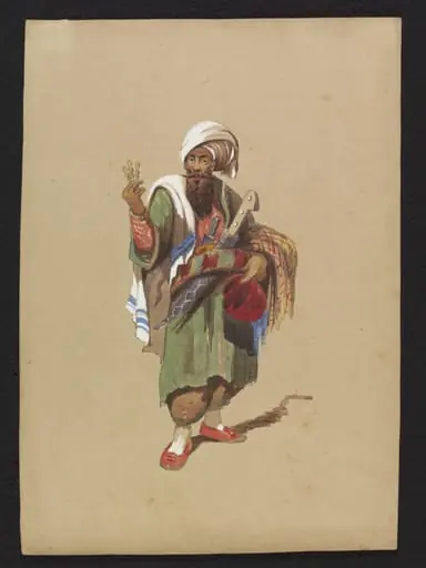 A seller of Fezes and Amber mouthpieces, by H. H. Morant