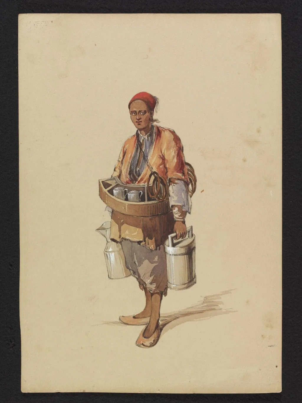 A Sherbert Seller, by H. H. Morant, watercolor, 1853