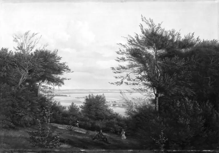 Landskab ved Arresø, by H.J. Paludan