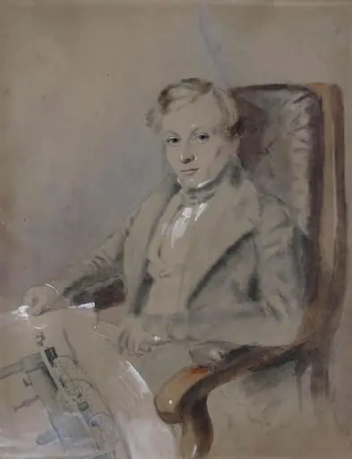 Portrait of Robert Stephenson (1803-1859), by H.M. Cooper