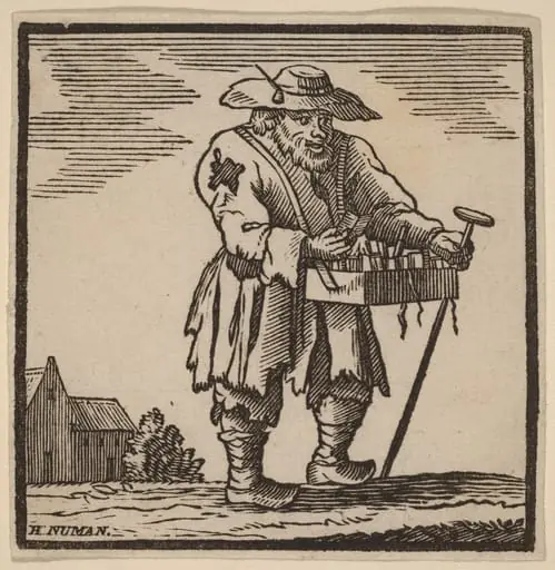 A Book Peddler, by H. Numan