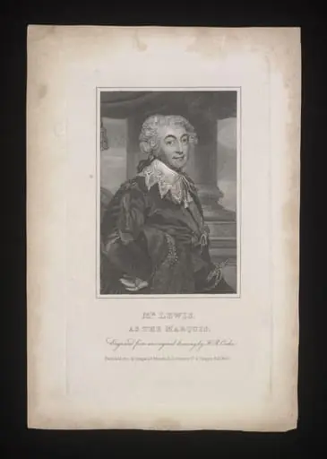 Mr. Lewis as the Marquis, by H.R. Cooke
