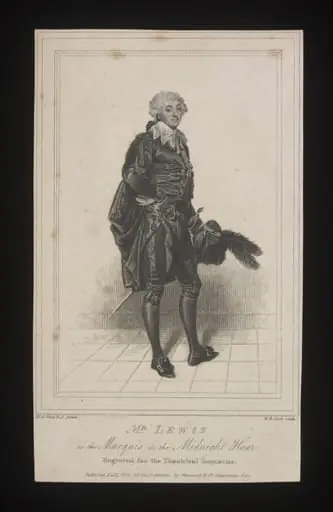 Mr. Lewis as the Marquis in the Midnight Hour, by H.R. Cooke