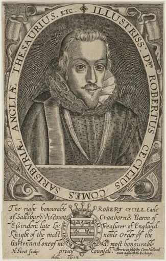 Robert Cecil, First Earl of Salisbury, Lord Treasurer, by H. Stock