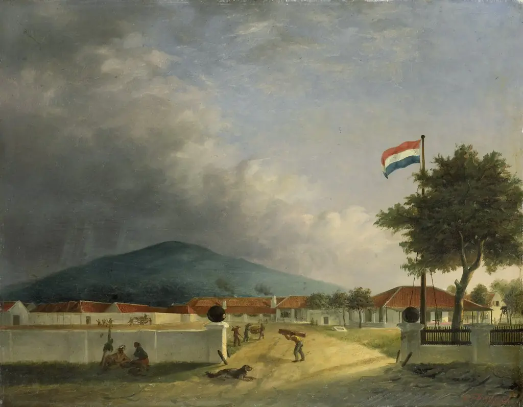 The Kedawong Sugar Mill near Pasuruan on Jawa, by H.Th. Hesselaar