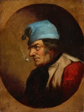 Habitant with Blue Tuque and Pipe
