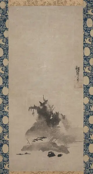 Haboku (Flung-ink) Landscape