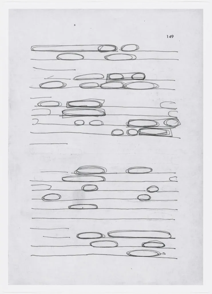 Untitled, by Haegue Yang, ink, 2001