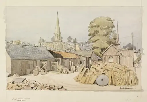Stonemason's Yard, Bakewell, by Hagedorn