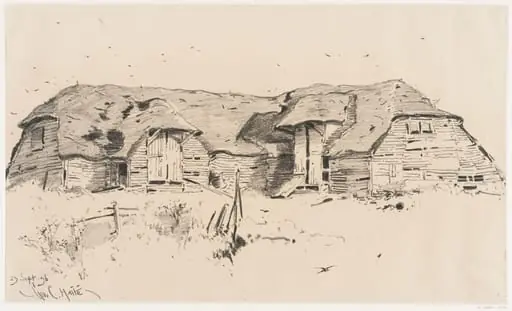 Gothic barn, near Great Mongeham, Kent., by Haite