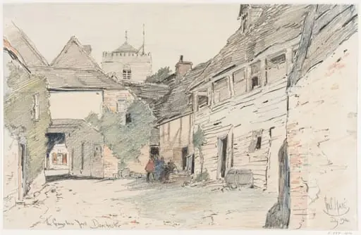 The George Inn Yard, Dorchester., by Haite