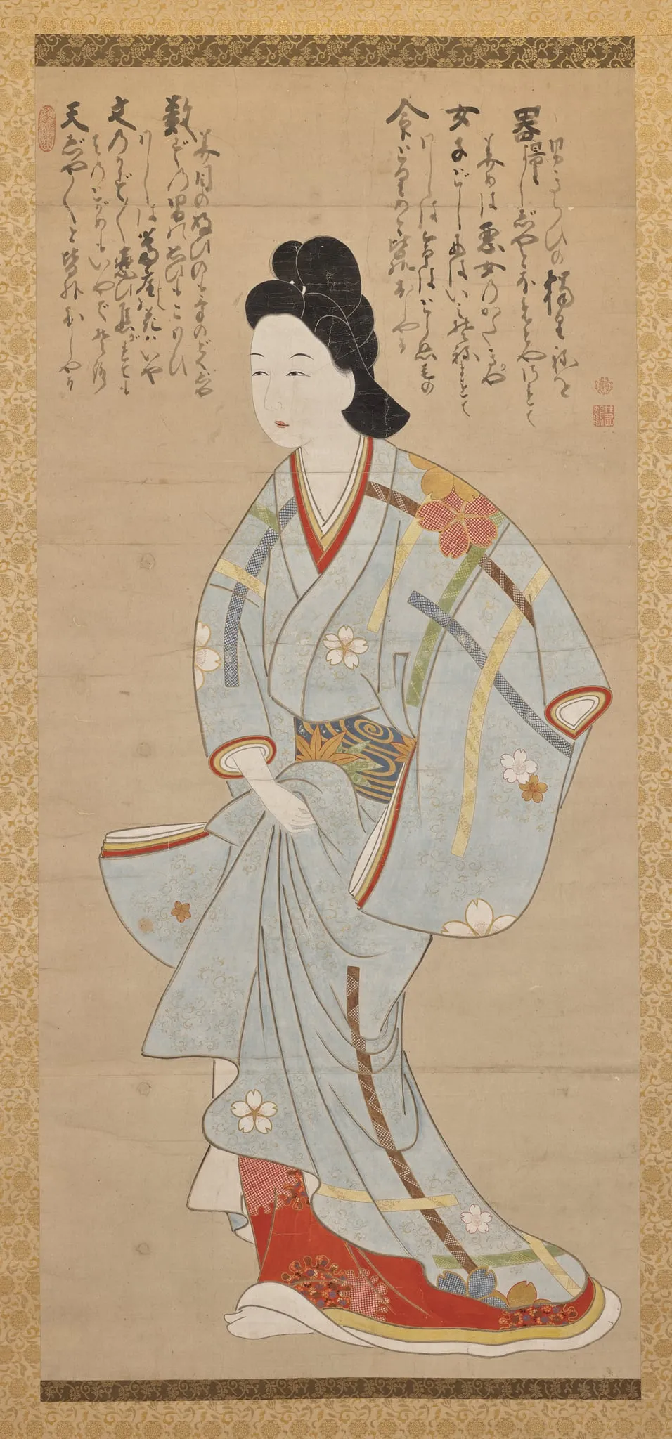Figure of a Woman, by Hakuin Ekaku, unspecified, 1704