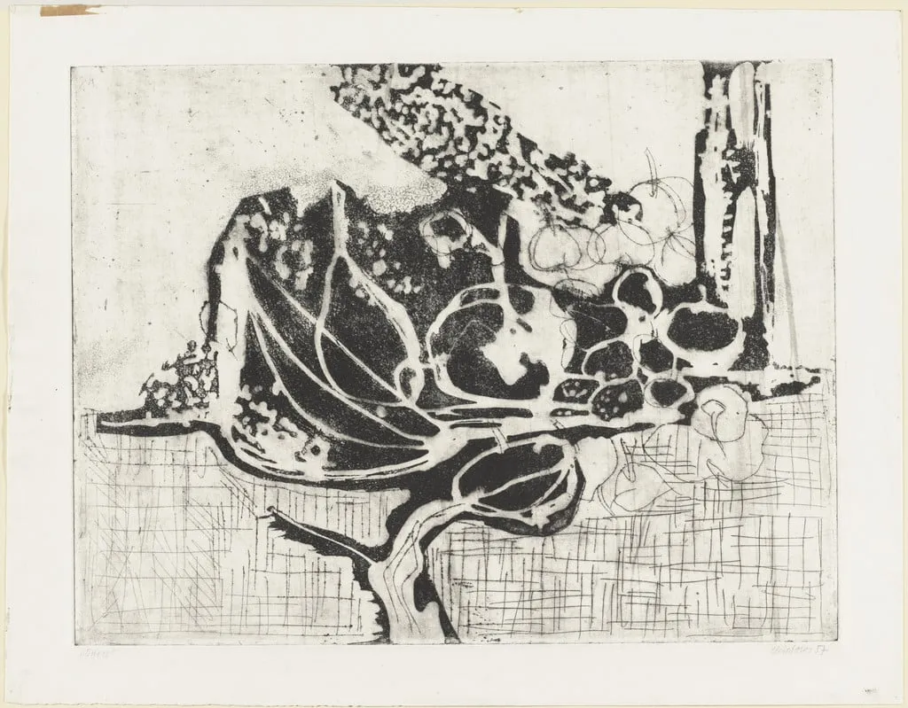 Untitled, by Halina Chrostowska, ink, 1957