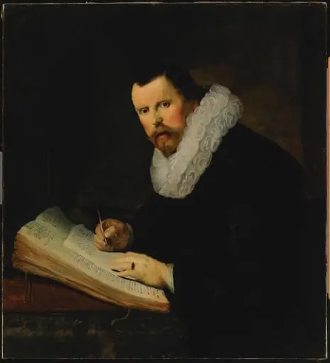 Kalligrafi Lieven Willemsz van Coppenol, kopio Rembrandtin mukaan, by Hanna Rönnberg
