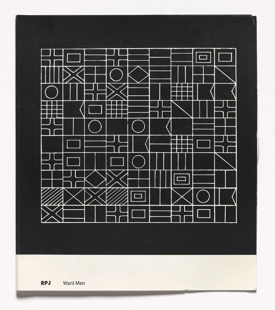 Untitled, by Hannah Weiner, ink, 1968