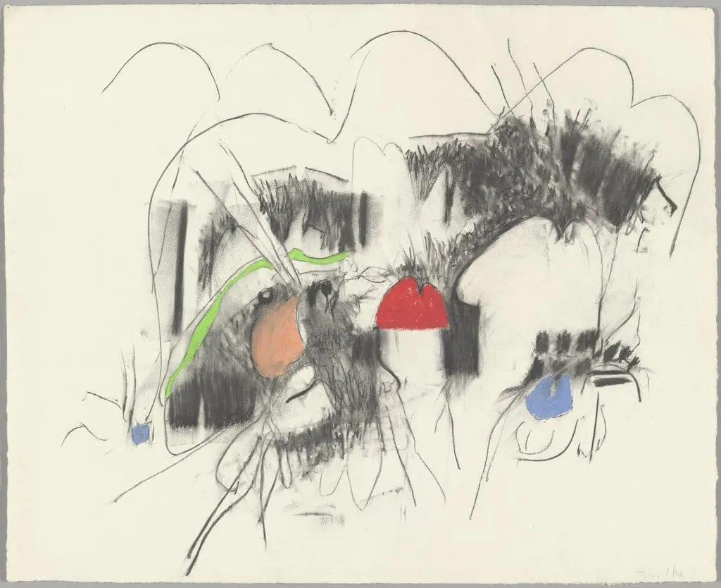 Untitled, by Hannah Wilke, pastel, 1964