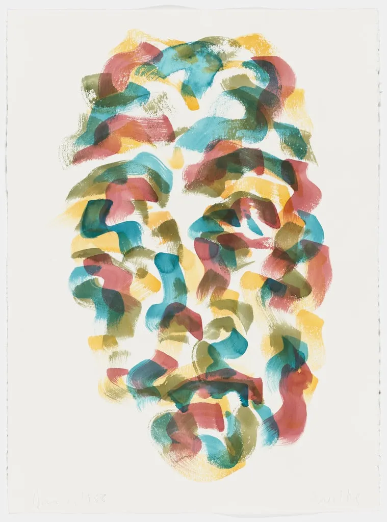 Untitled, by Hannah Wilke, gouache, 1986