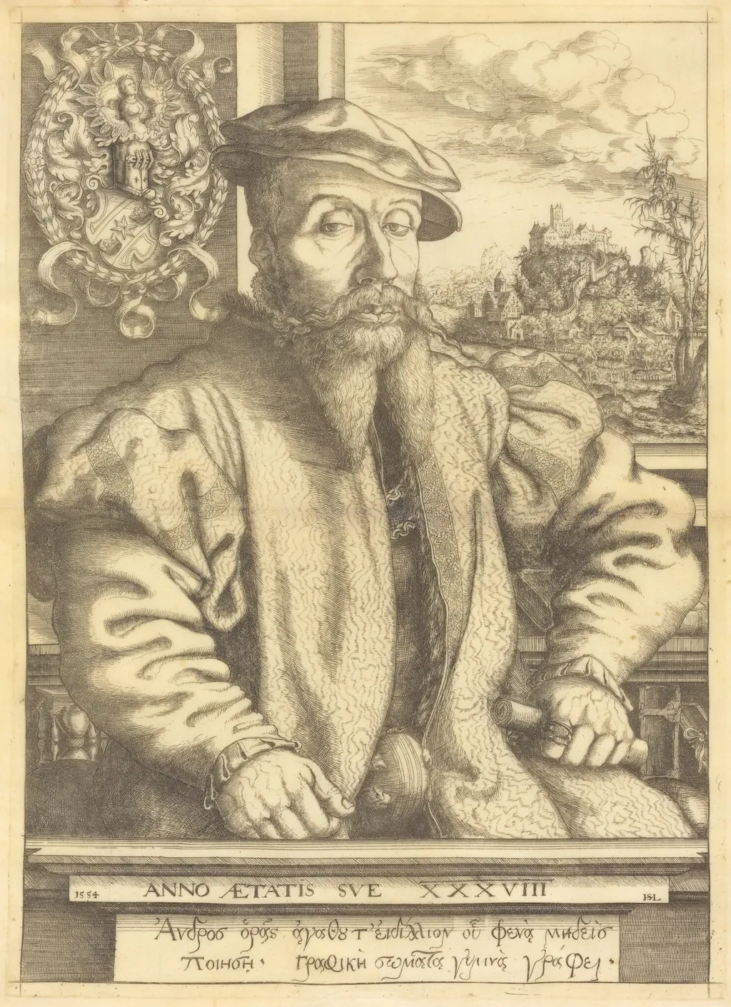 Georg Roggenbach, by Hanns Lautensack, ink, 1554