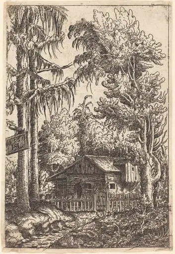 Landscape with View of a Farmer's Cottage, by Hanns Lautensack