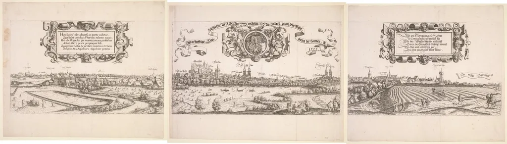 Panoramic View of Nuremberg, by Hanns Lautensack, 1552