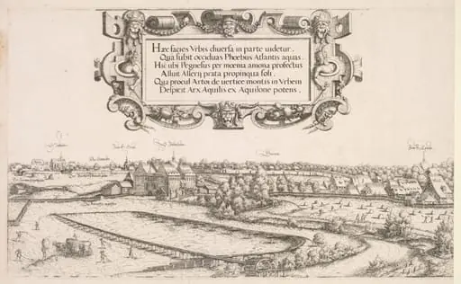 Panoramic View of Nuremberg: Left Portion, by Hanns Lautensack