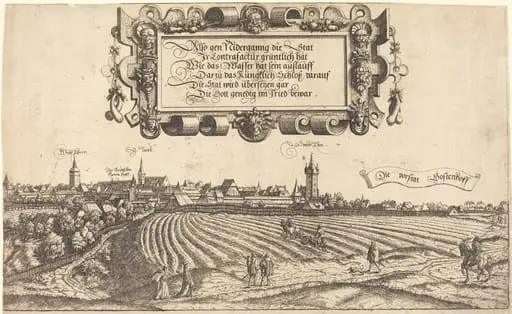 View of Nuremberg from the West [right section], by Hanns Lautensack