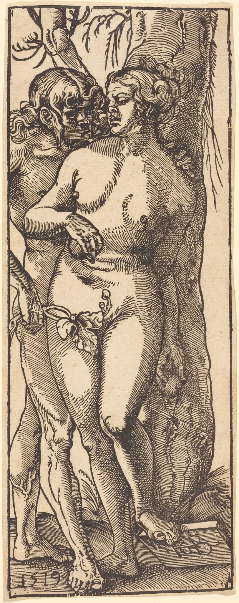 Adam and Eve, by Hans Baldung Grien, ink, 1519