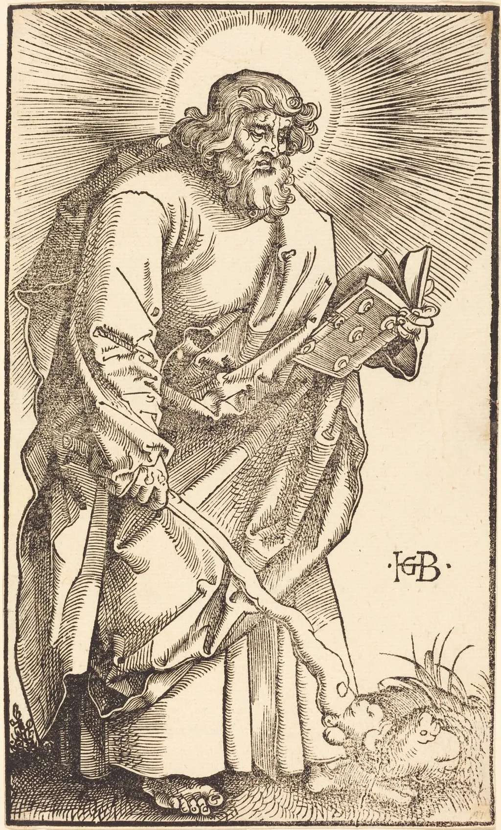 Apostle Judas Thaddeus, by Hans Baldung Grien, ink, 1519