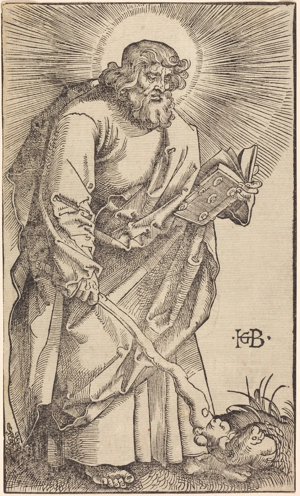 Apostle Judas Thaddeus, by Hans Baldung Grien, ink, 1519