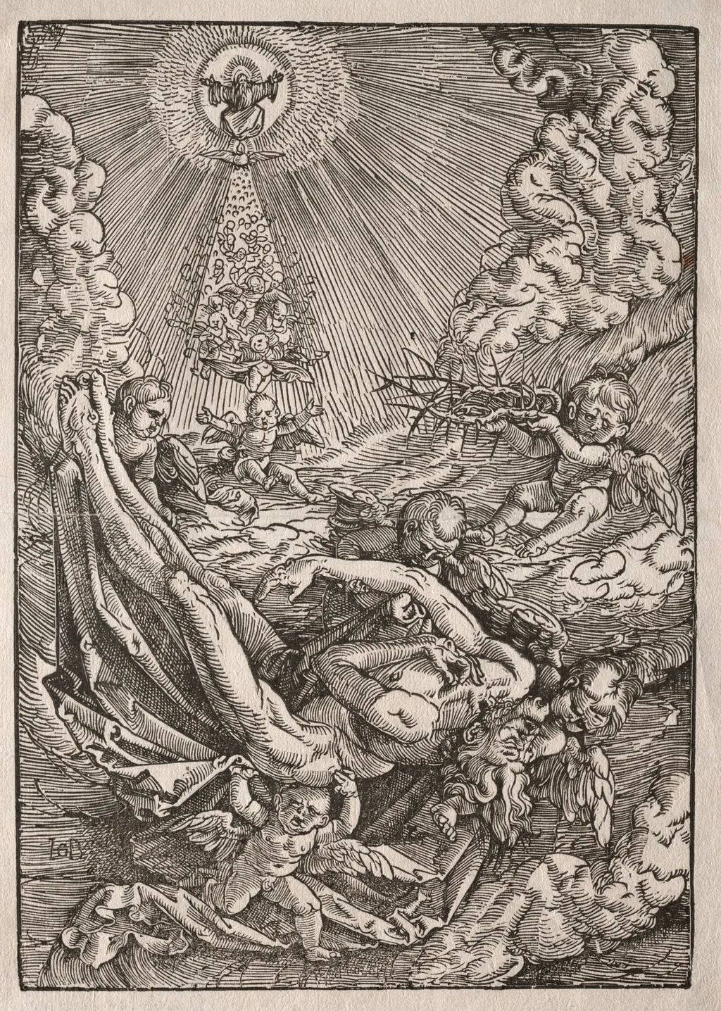 Christ Carried to Heaven by Angels, by Hans Baldung Grien, 1516