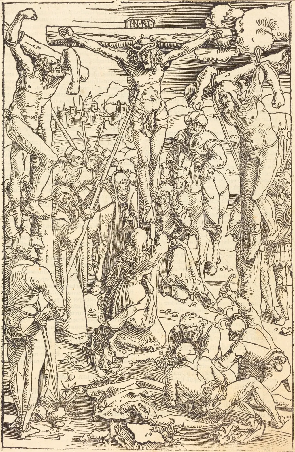 Christ on the Cross, by Hans Baldung Grien, ink, 1506