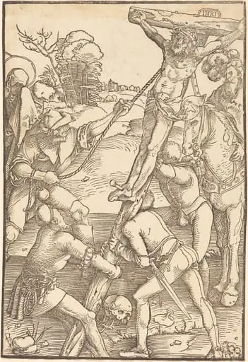 Christ Raised on the Cross, by Hans Baldung Grien