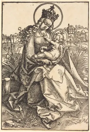 Madonna and Child on the Grassy Bank, by Hans Baldung Grien