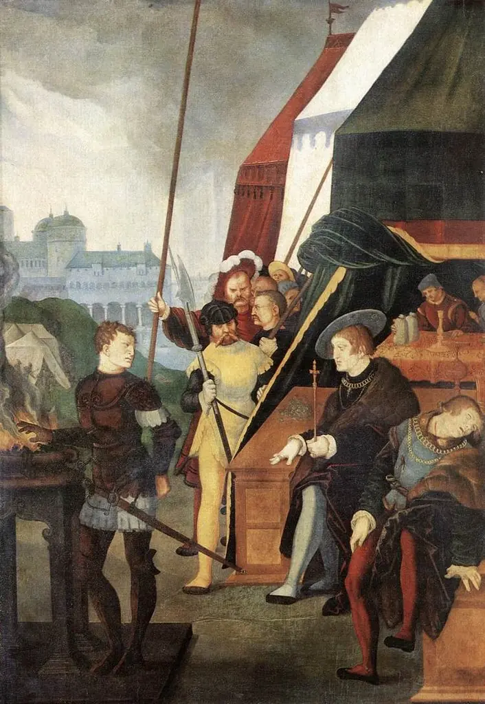 Mucius Scaevola, by Hans Baldung Grien