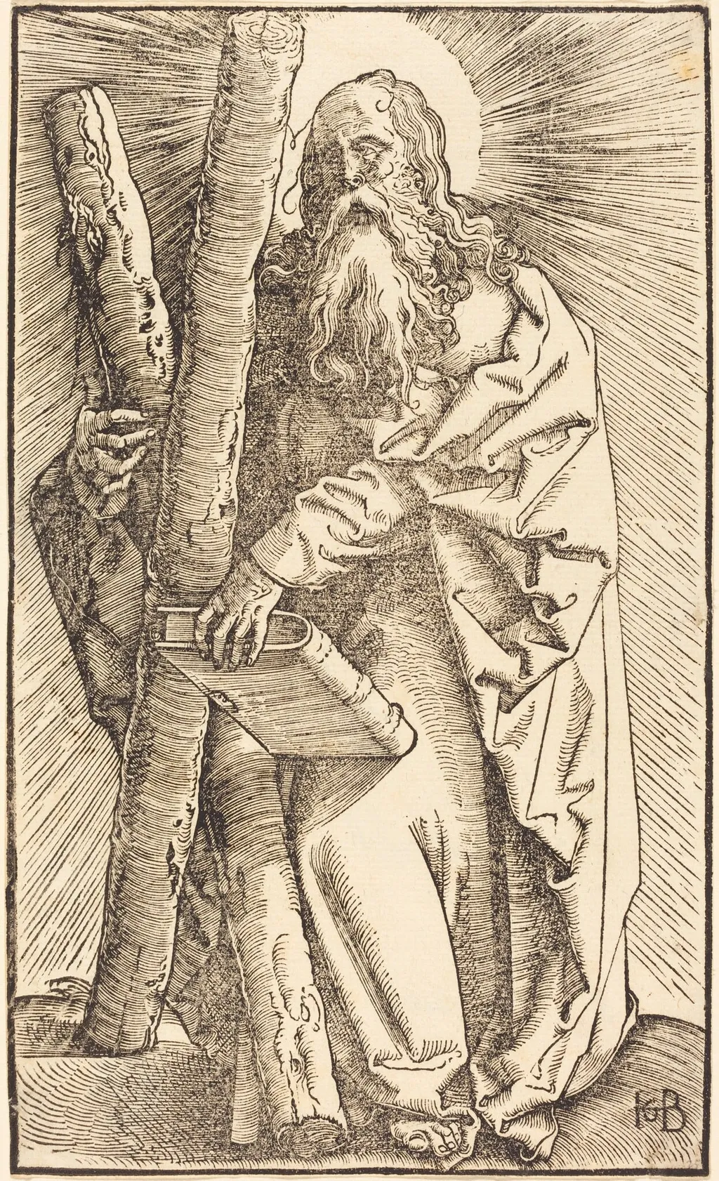 Saint Andrew, by Hans Baldung Grien, ink, 1519