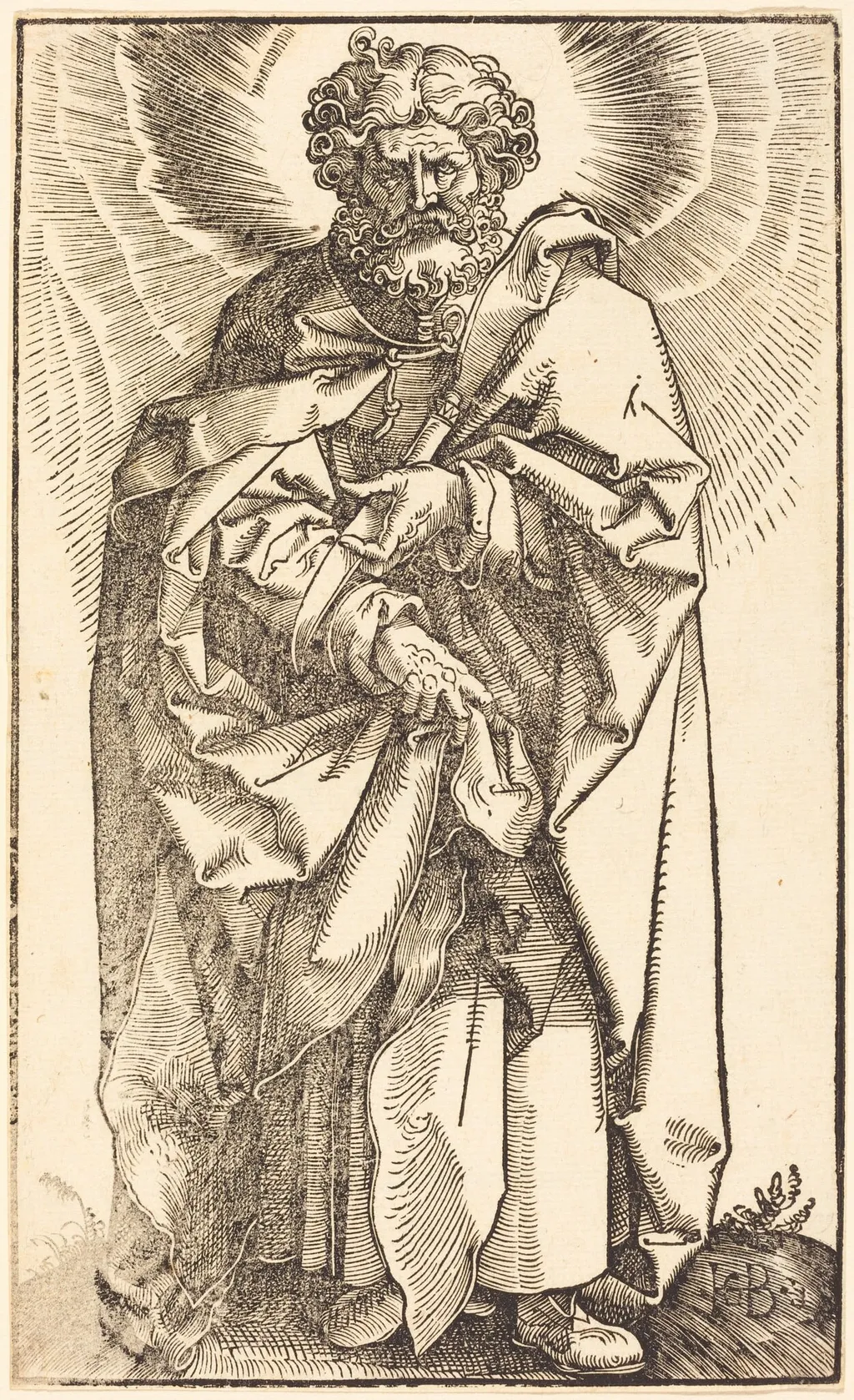 Saint Bartholomew, by Hans Baldung Grien, ink, 1519
