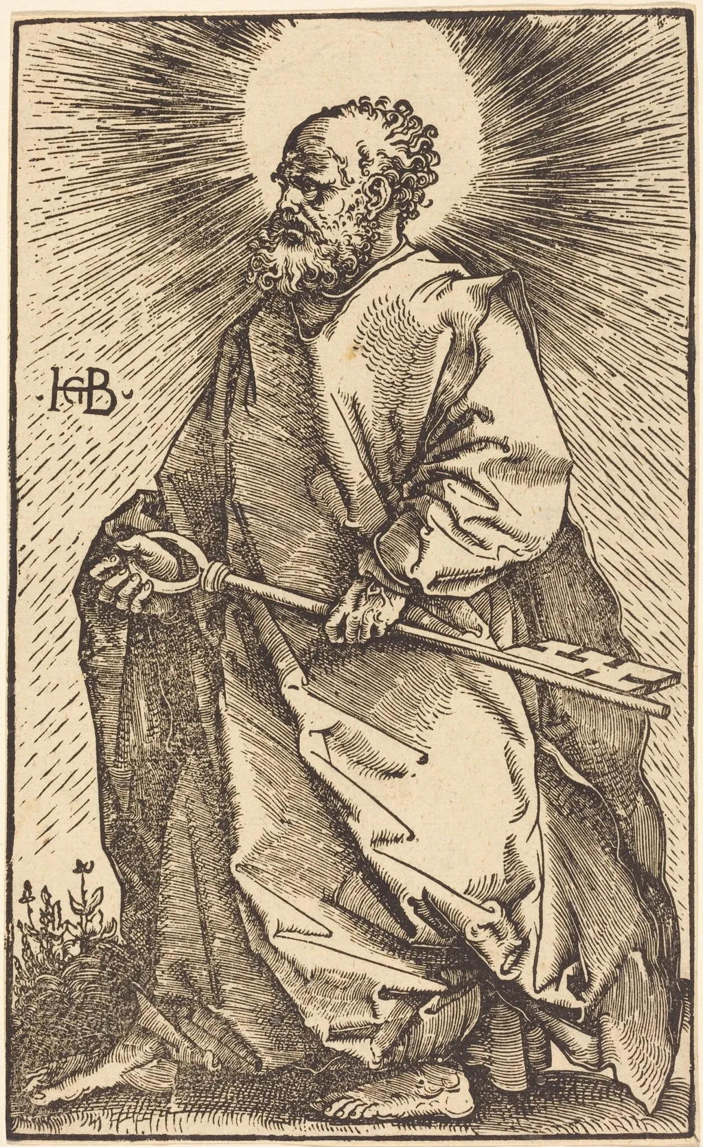 Saint Peter, by Hans Baldung Grien, ink, 1519