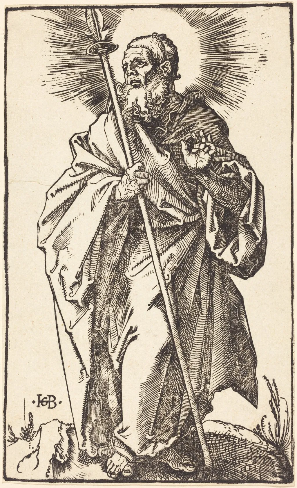 Saint Thomas, by Hans Baldung Grien, ink, 1519