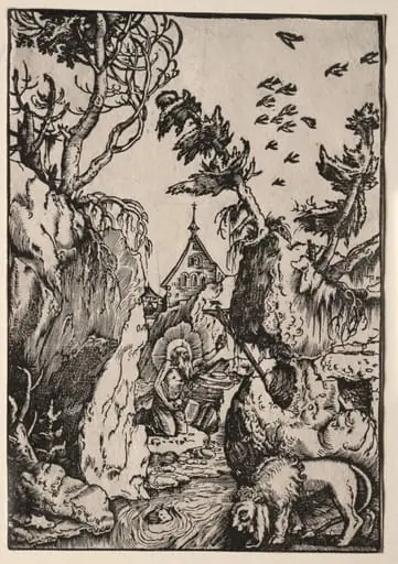 St. Jerome in the Wilderness, by Hans Baldung Grien