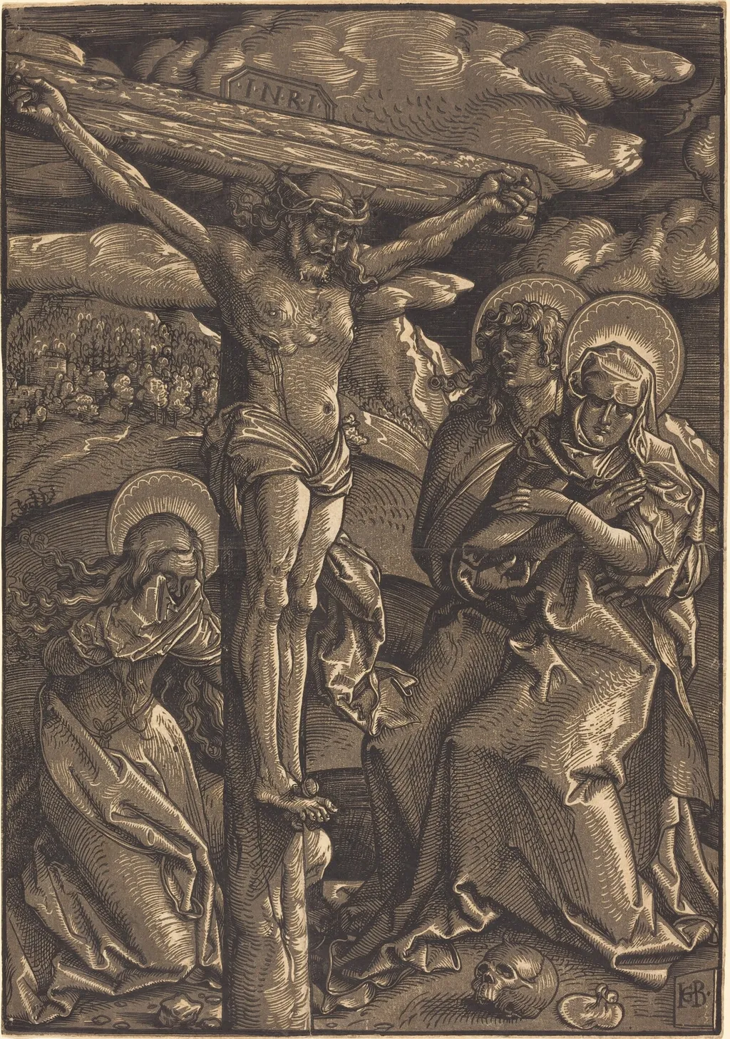 The Crucifixion, by Hans Baldung Grien, ink, 1514