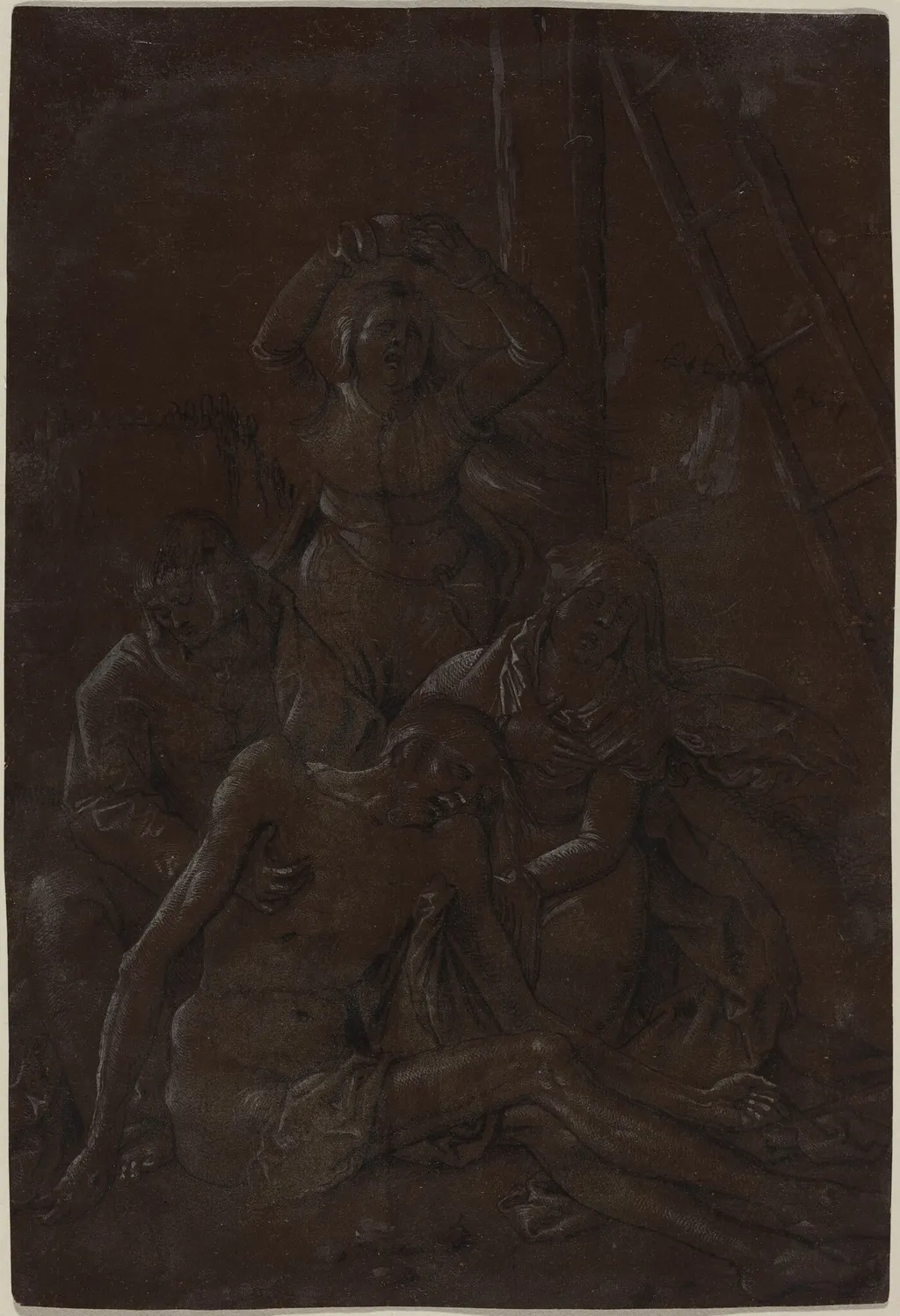 The Lamentation, by Hans Baldung Grien, ink, 1515