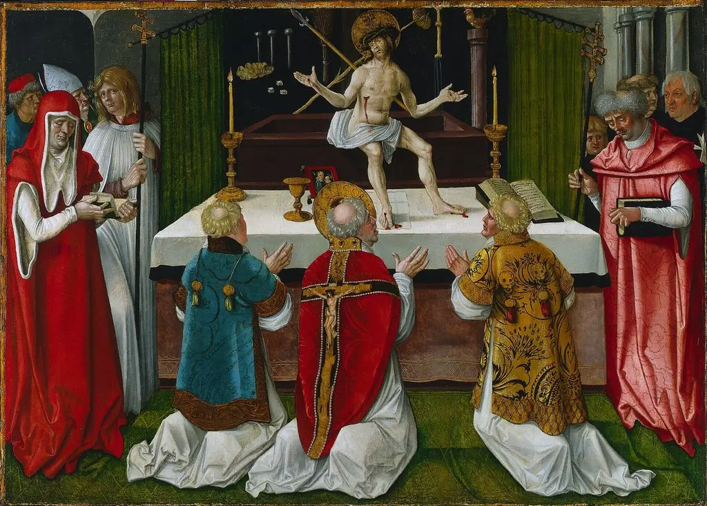 The Mass of Saint Gregory, by Hans Baldung Grien
