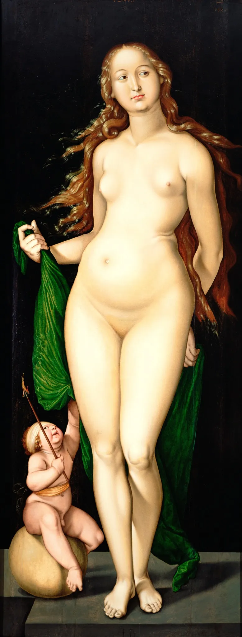 Venus and Amor, by Hans Baldung Grien, oil, 1524