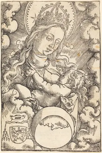 Virgin and Child in the Clouds, by Hans Baldung Grien