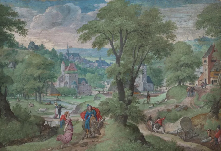 Balaam and the Ass, by Hans Bol, 1583